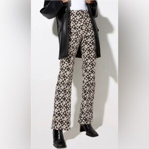 Motel Rocks Zoven Trouser Patchwork Daisy Brown